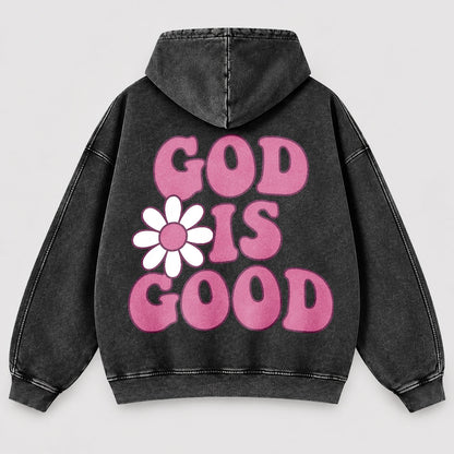 God Is Good Washed Hoodie