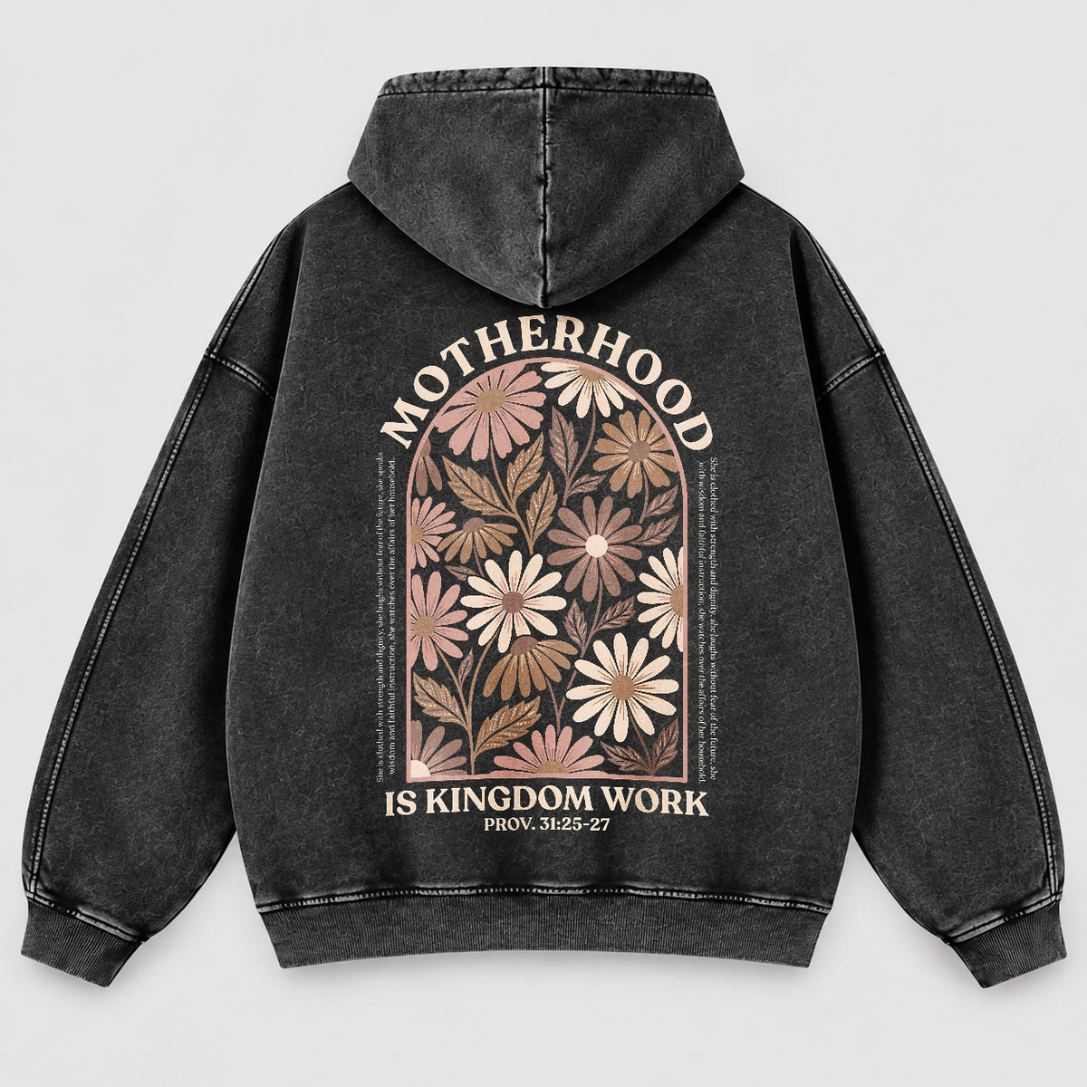 Motherhood Is Kingdom Work Washed Hoodie