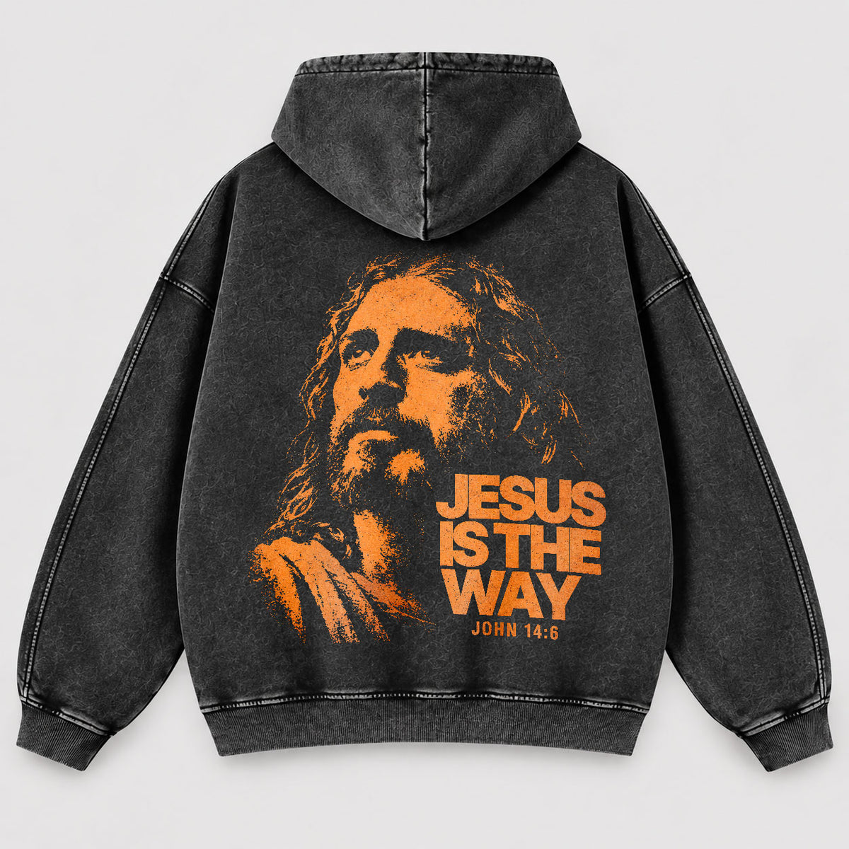 Jesus Is The Way Washed Hoodie