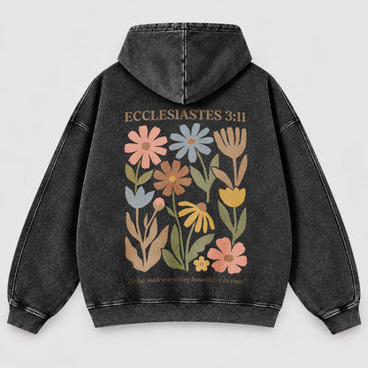 Everything Beautiful in Its Time Washed Hoodie