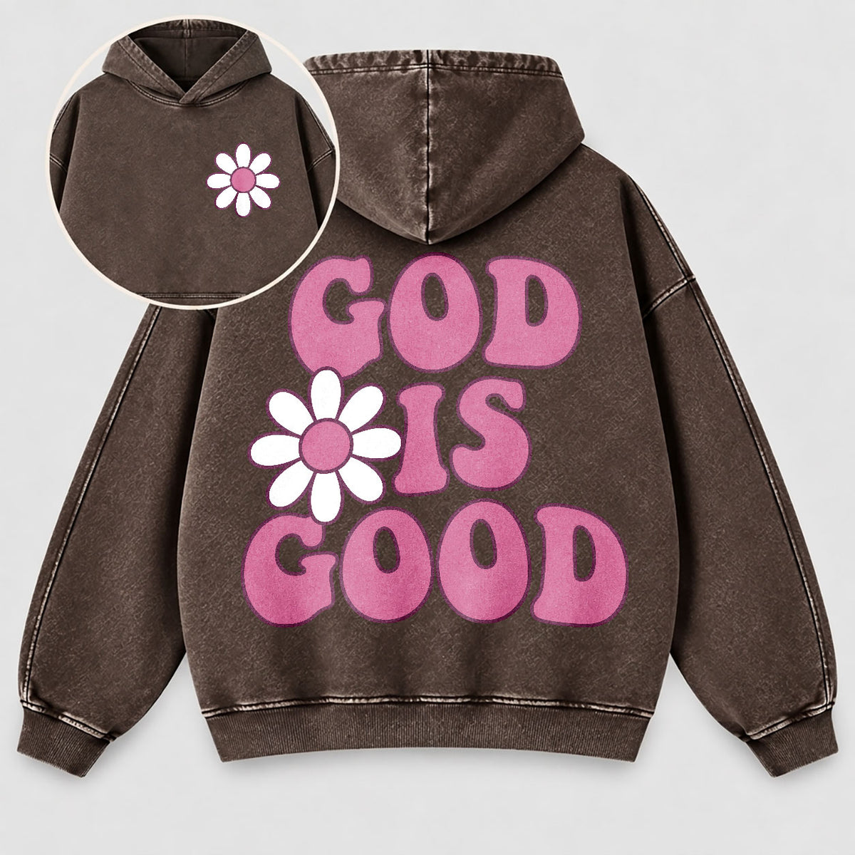 God Is Good Washed Hoodie