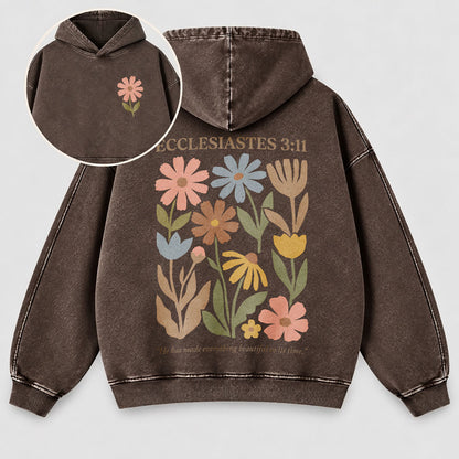 Everything Beautiful in Its Time Washed Hoodie