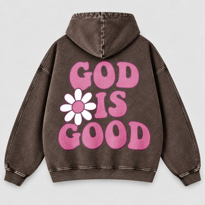 God Is Good Washed Hoodie