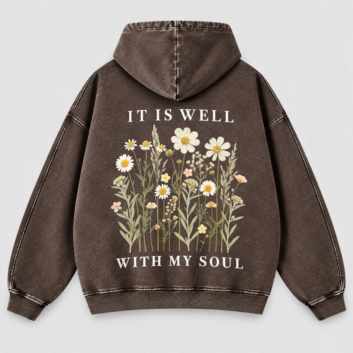 It Is Well With My Soul Washed Hoodie