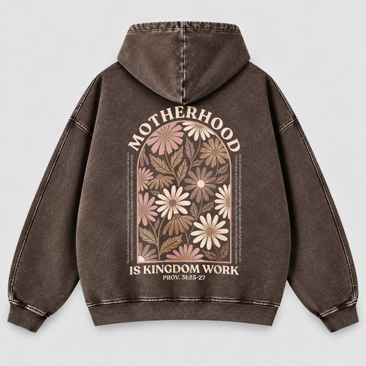 Motherhood Is Kingdom Work Washed Hoodie