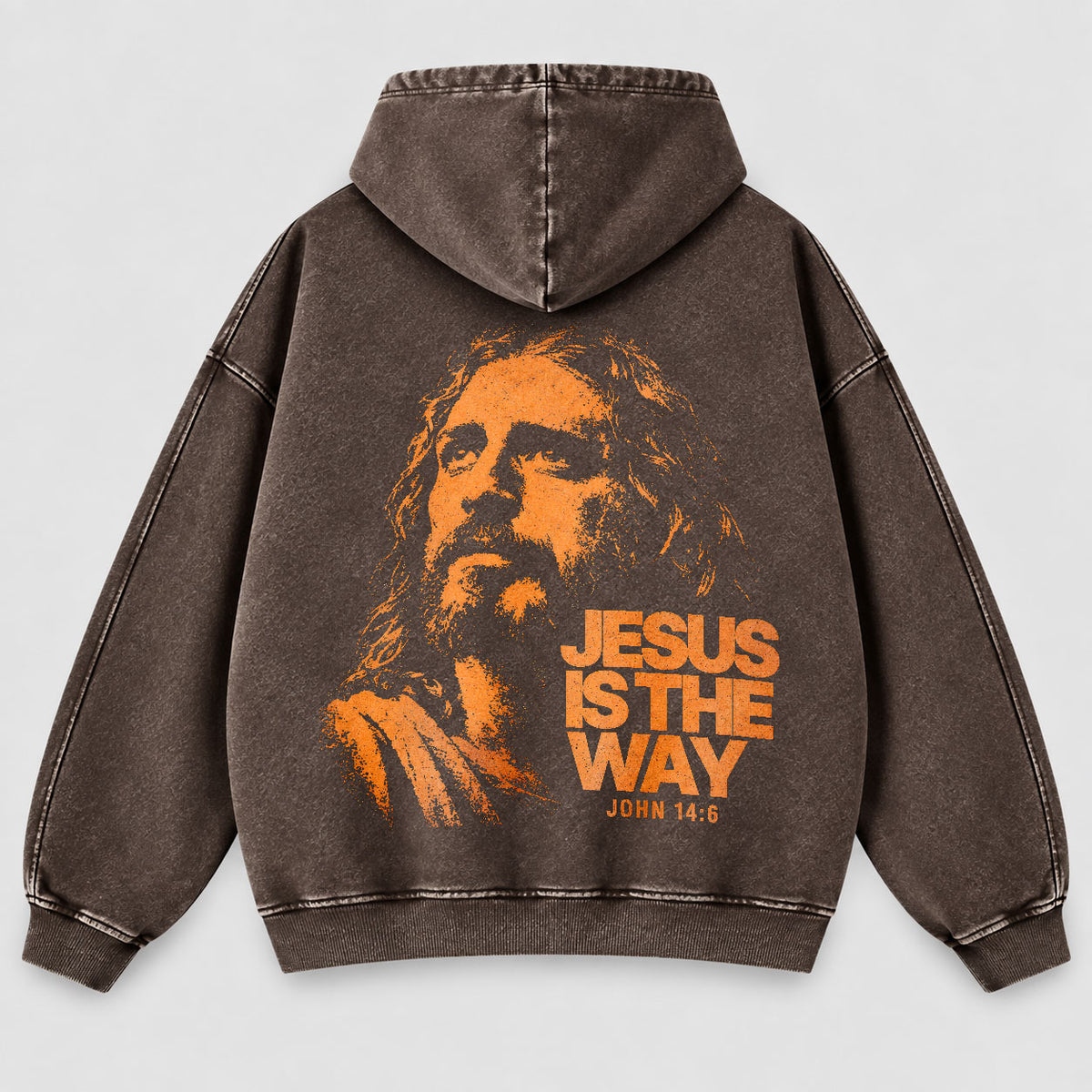 Jesus Is The Way Washed Hoodie