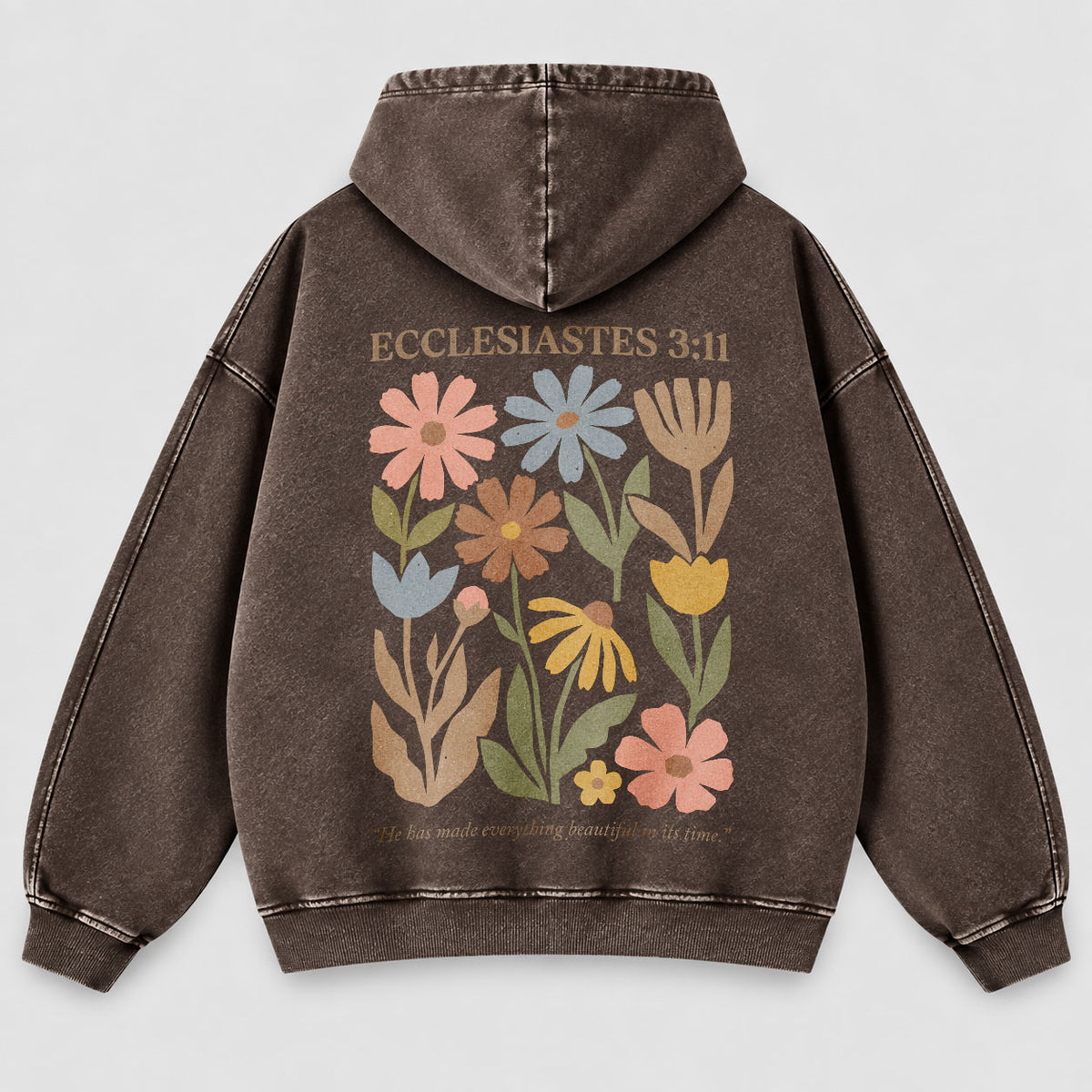 Everything Beautiful in Its Time Washed Hoodie