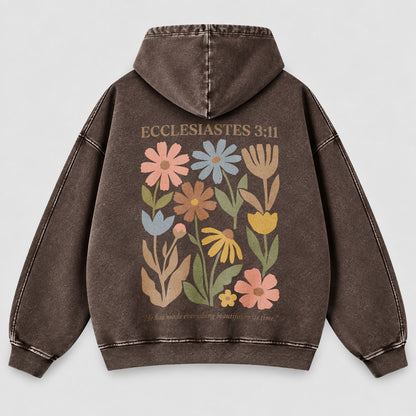 Everything Beautiful in Its Time Washed Hoodie