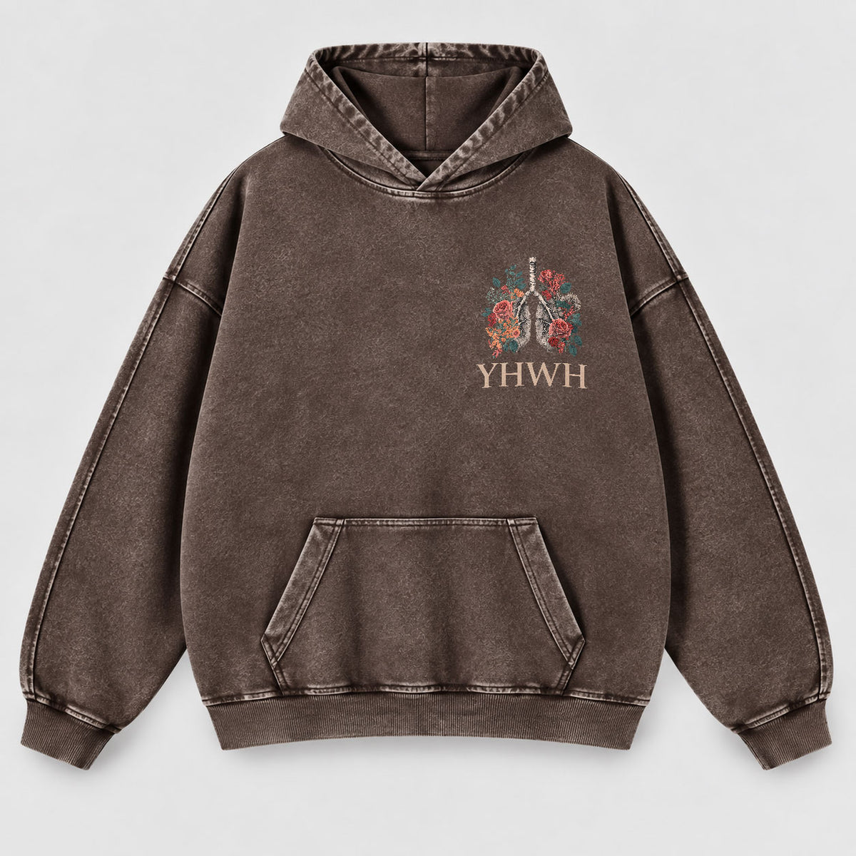 YHWH Our Very Breath Speaks His Name Washed Hoodie