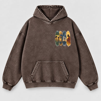 The Gospel Story Washed Hoodie – Jesus Life Watercolor Christian Hoodie