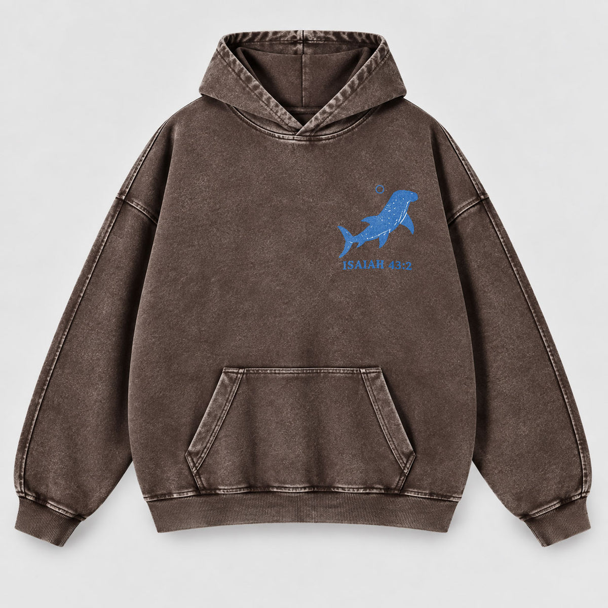 When You Go Through Deep Waters Washed Hoodie