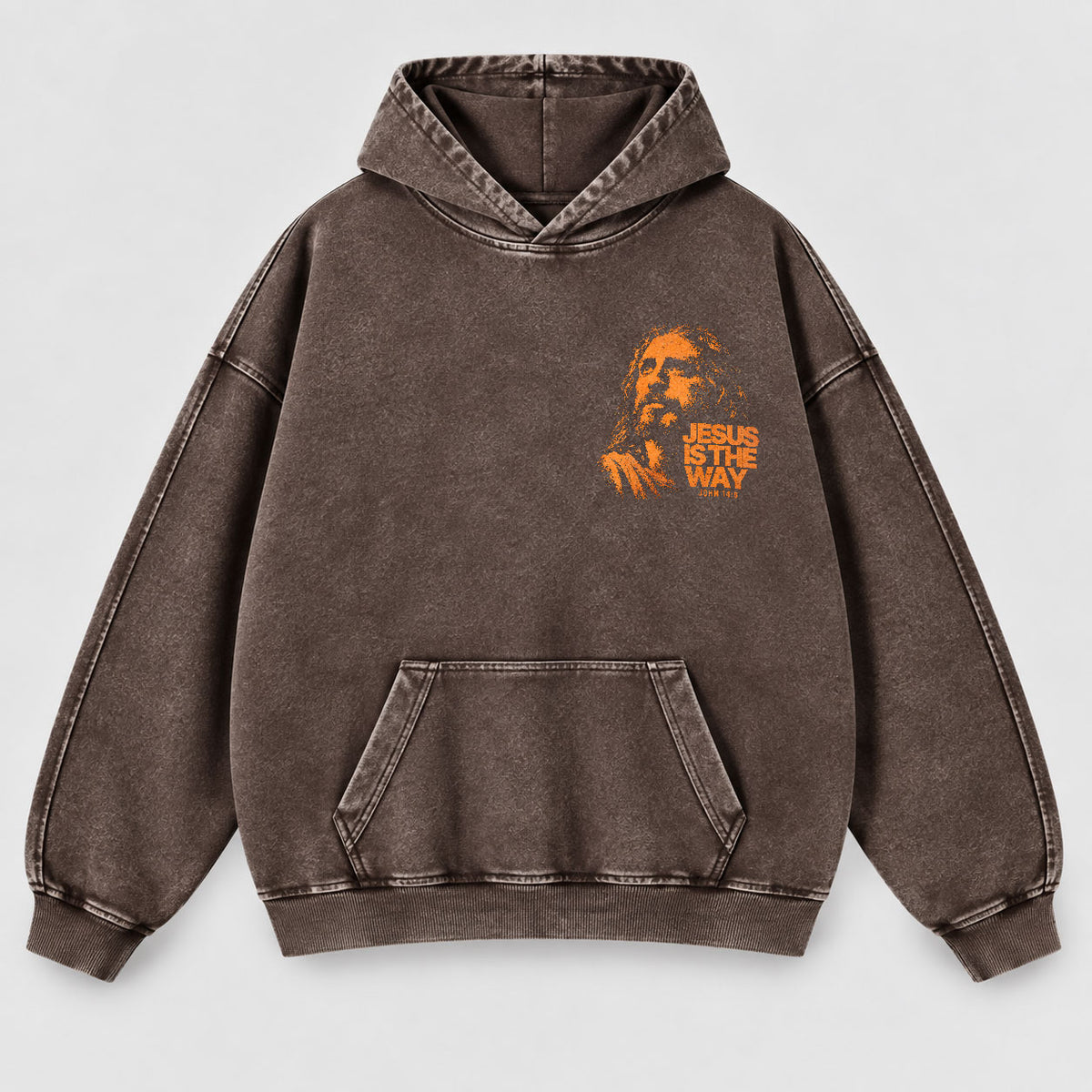 Jesus Is The Way Washed Hoodie