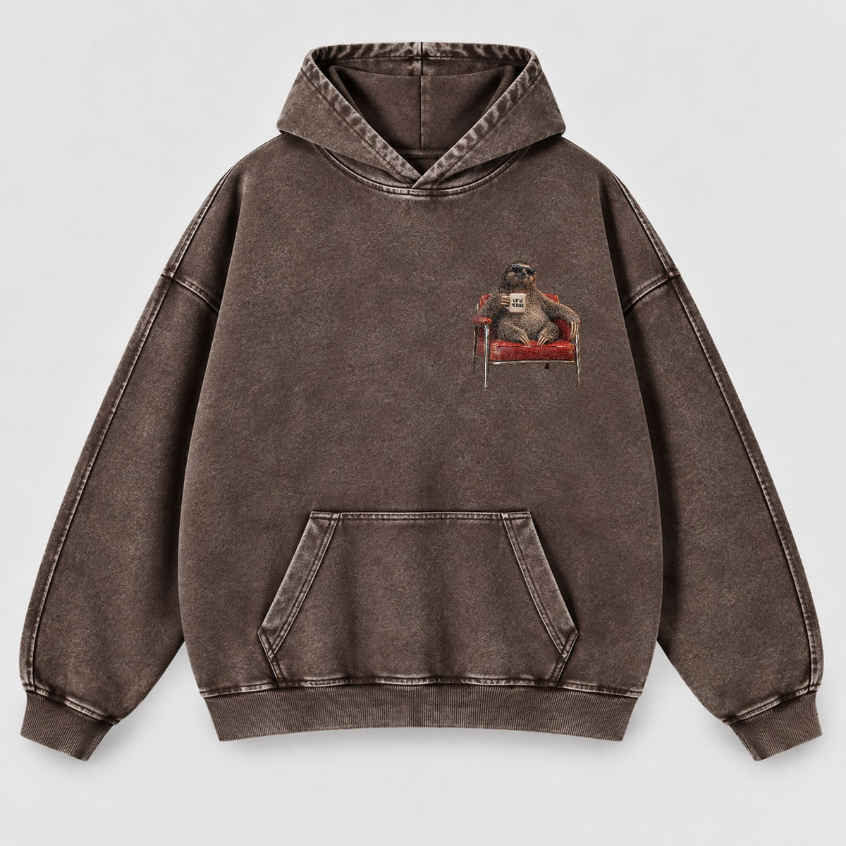 Take It Up With Jesus Hoodie – Funny Sloth Christian Washed Hoodie