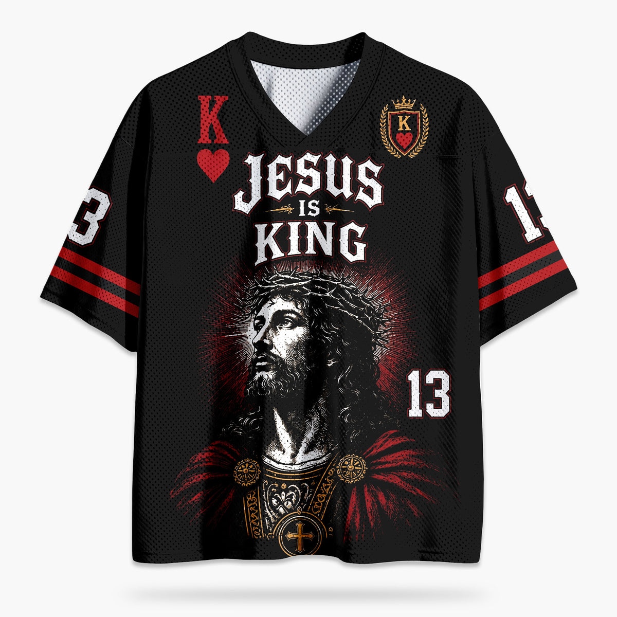 Crown Card Graphic Mesh Jersey Tank Top