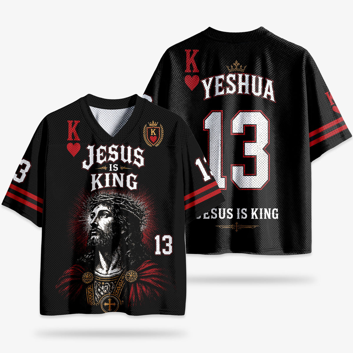 Crown Card Graphic Mesh Jersey Tank Top