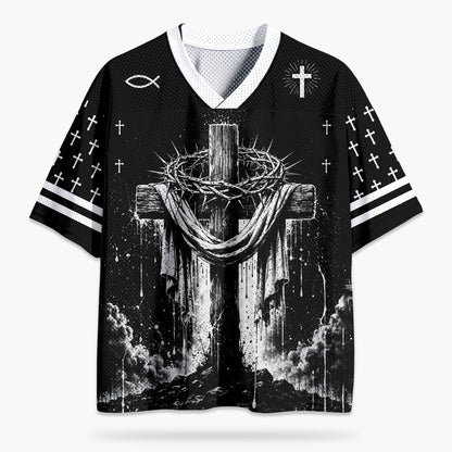 GOD is Greater Black Mesh Jersey