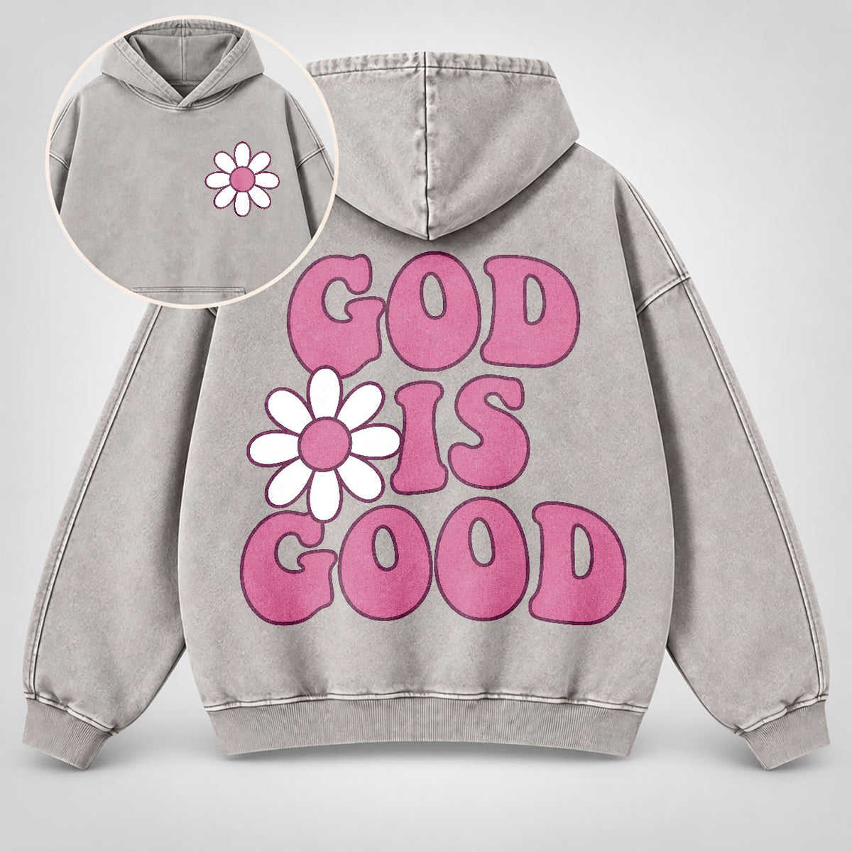 God Is Good Washed Hoodie