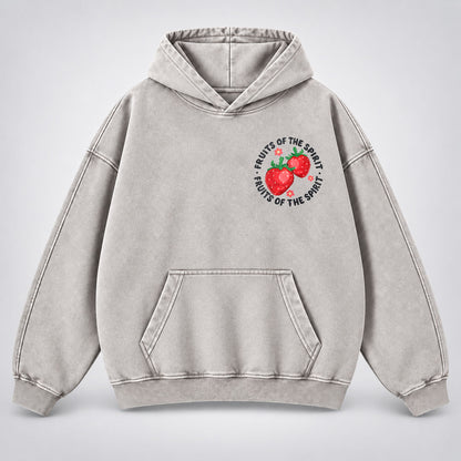 Fruits of the Spirit Washed Hoodie - Fruit Christian Hoodie