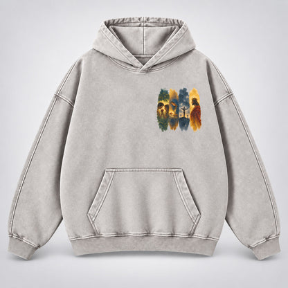 The Gospel Story Washed Hoodie – Jesus Life Watercolor Christian Hoodie
