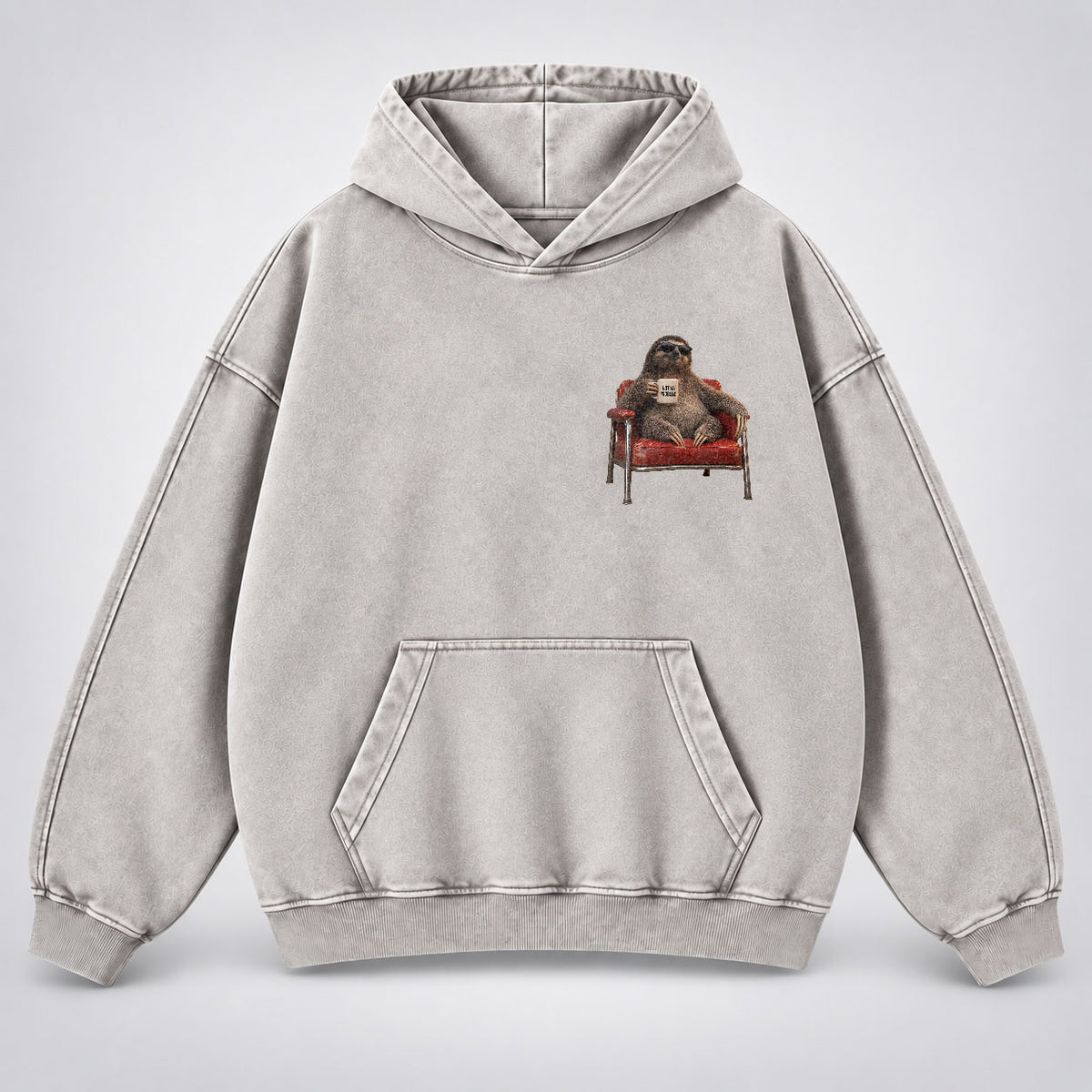 Take It Up With Jesus Hoodie – Funny Sloth Christian Washed Hoodie