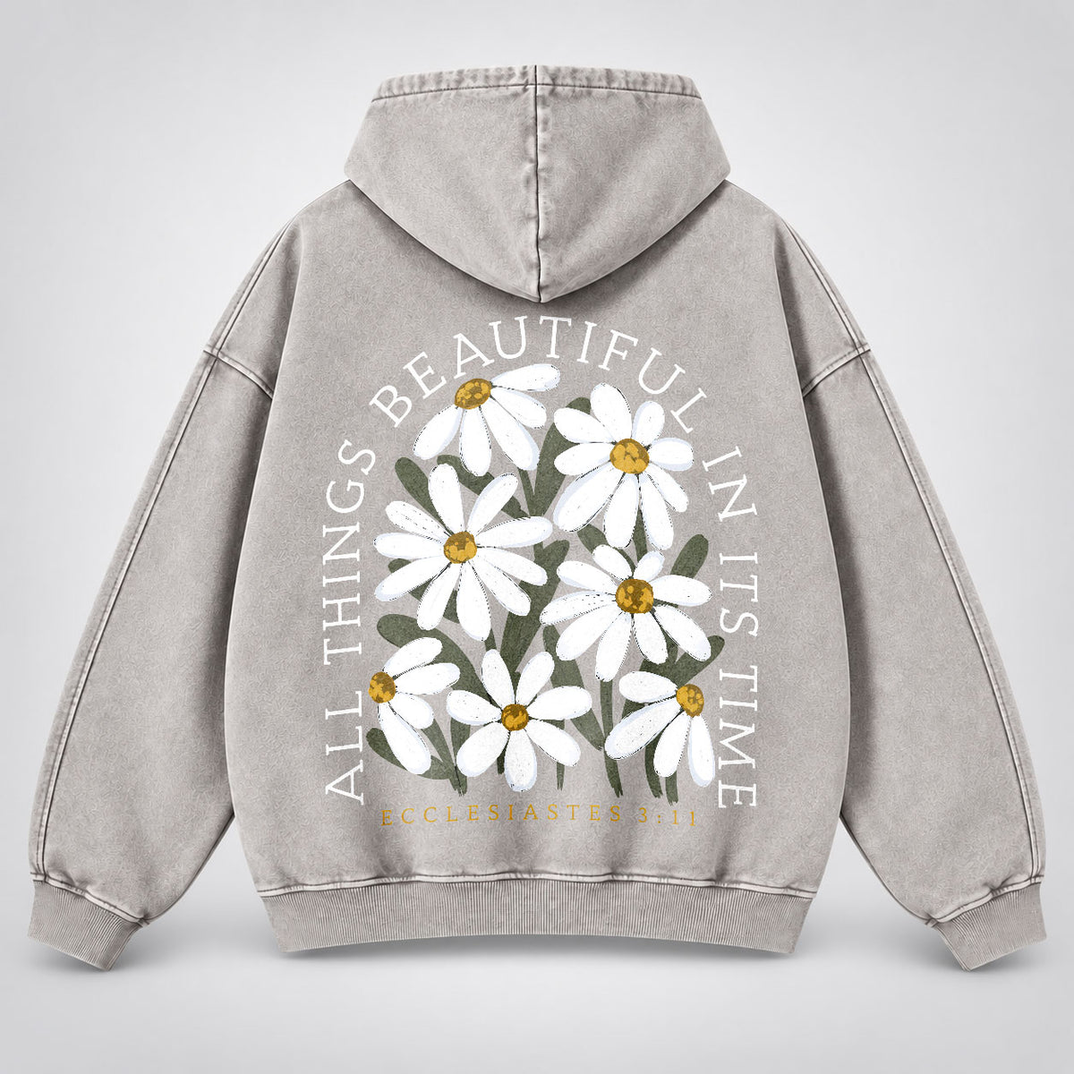 All Things Beautiful In Its Time Washed Hoodie