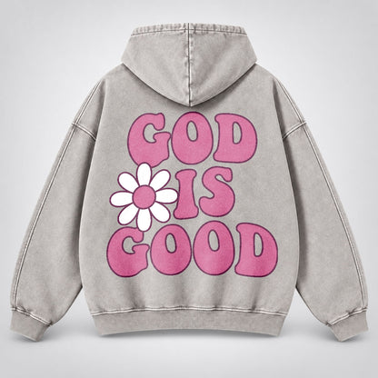 God Is Good Washed Hoodie