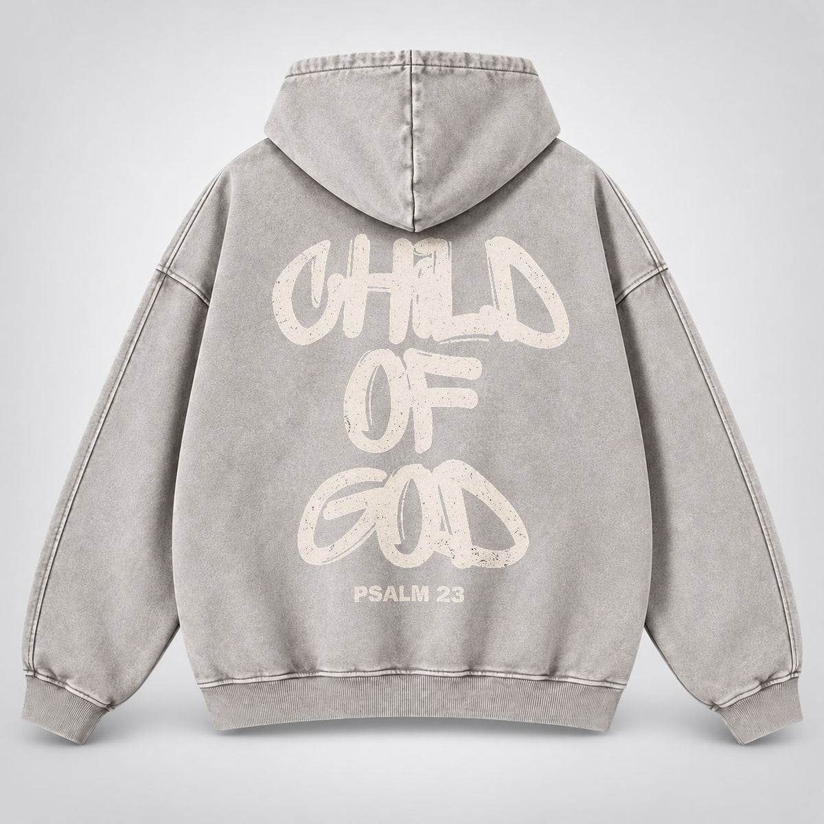Child of God Washed Hoodie – Graffiti Streetwear Christian Hoodie