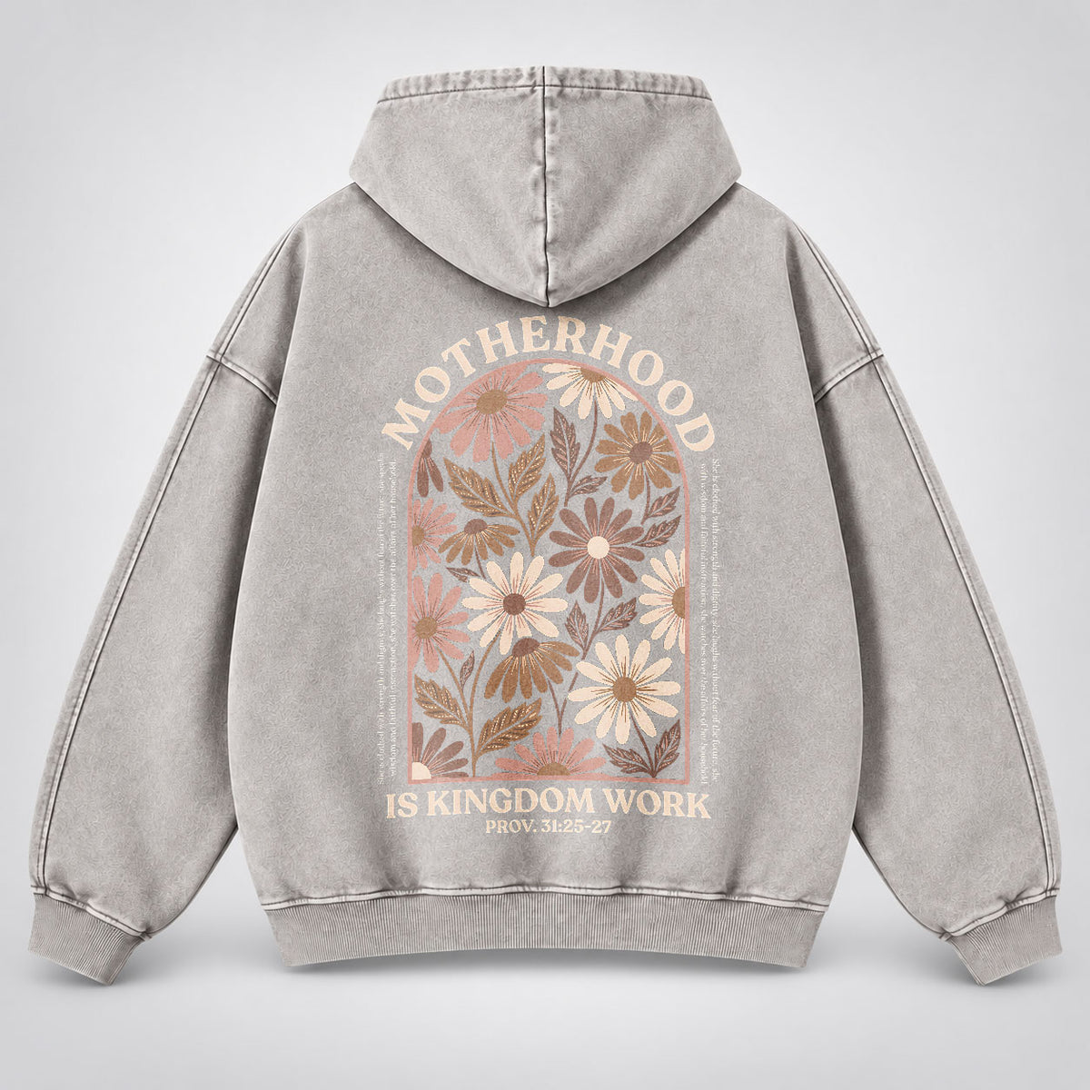 Motherhood Is Kingdom Work Washed Hoodie