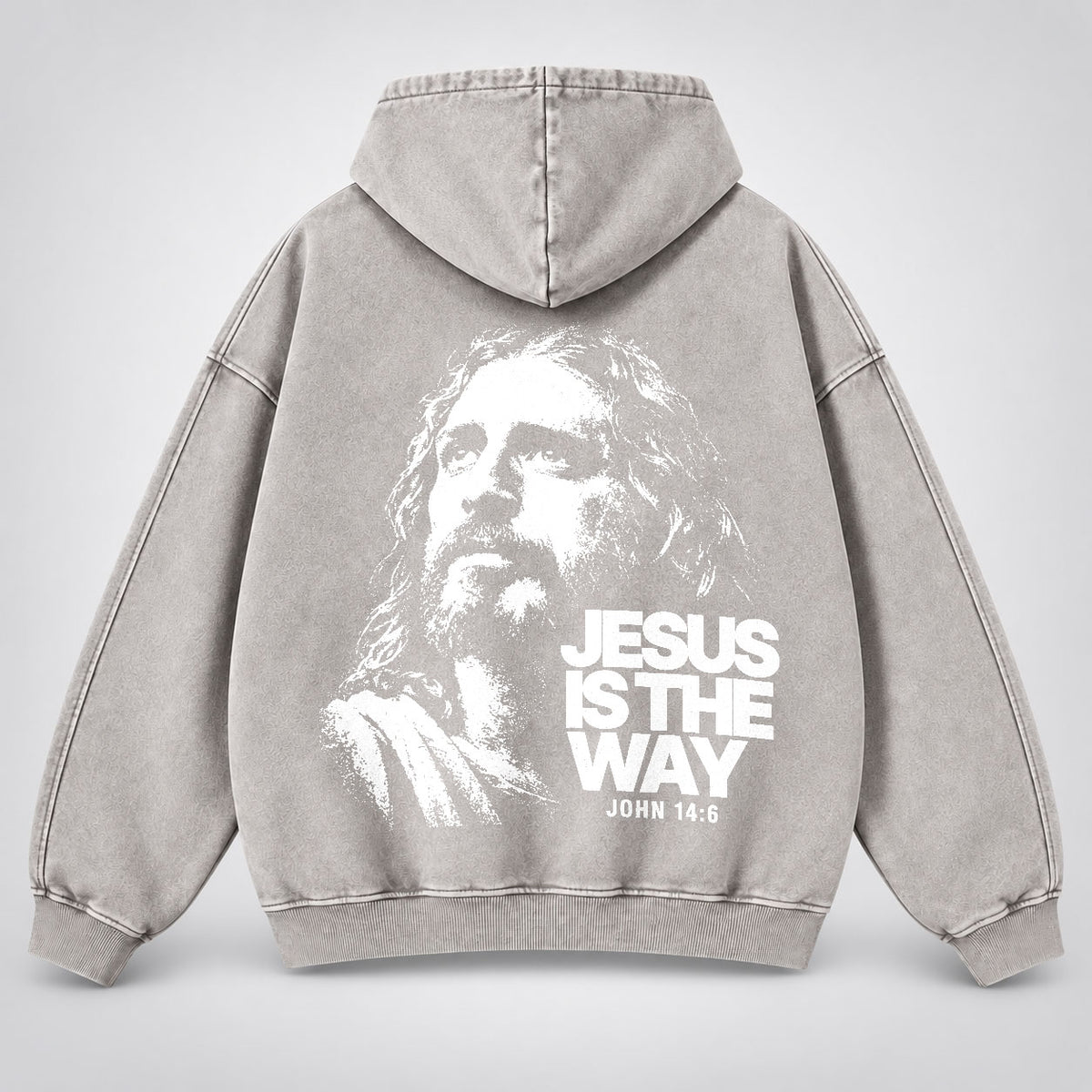 Jesus Is The Way Washed Hoodie