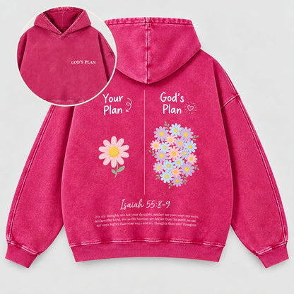 Your Plan God’s Plan Washed Hoodie