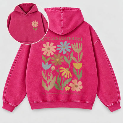 Everything Beautiful in Its Time Washed Hoodie