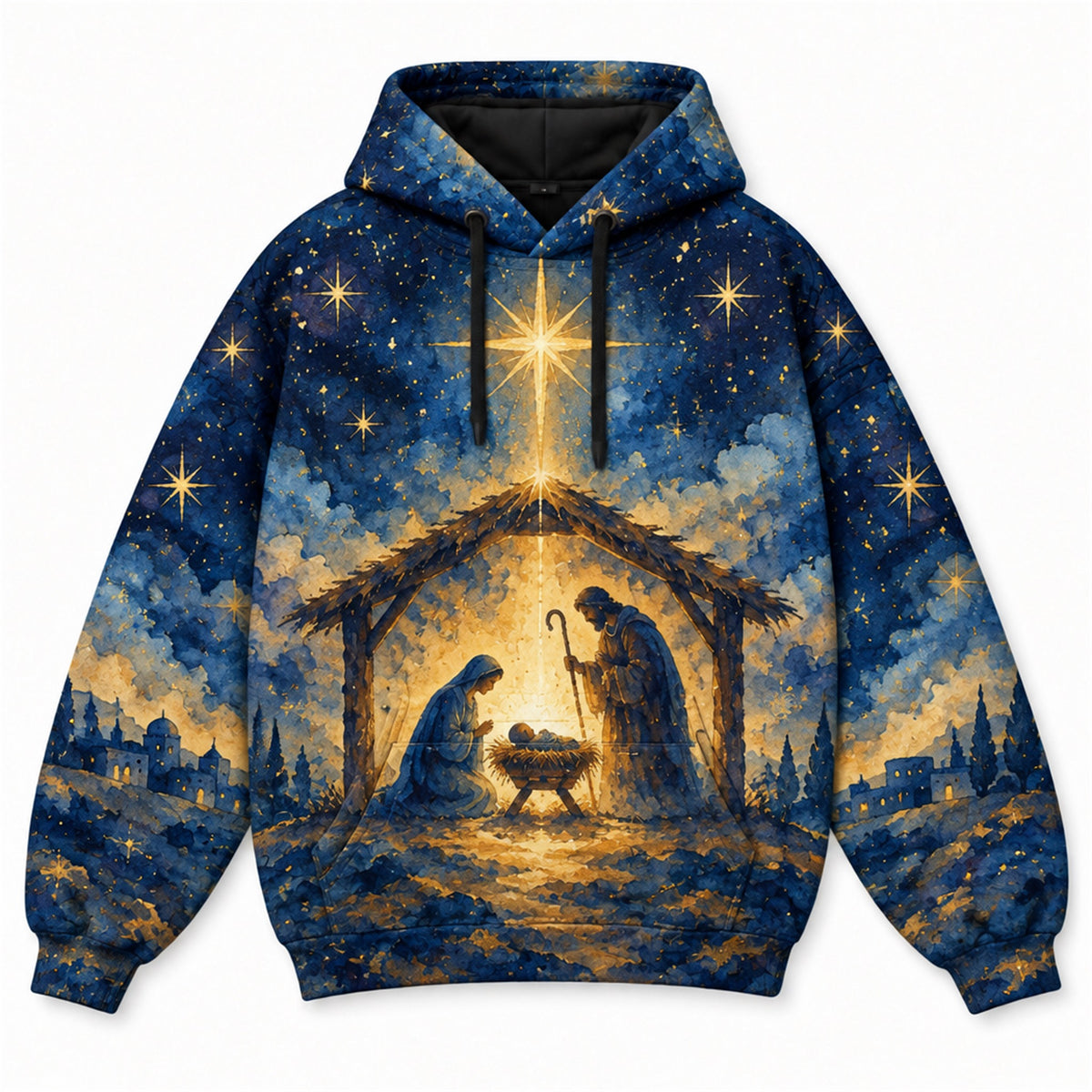 O Come Let Us Adore Him Christian 3D Hoodie – Nativity Wise Men