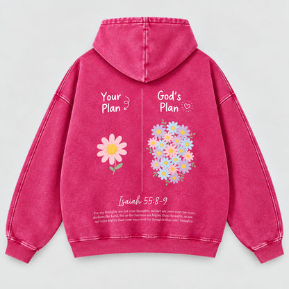 Your Plan God’s Plan Washed Hoodie