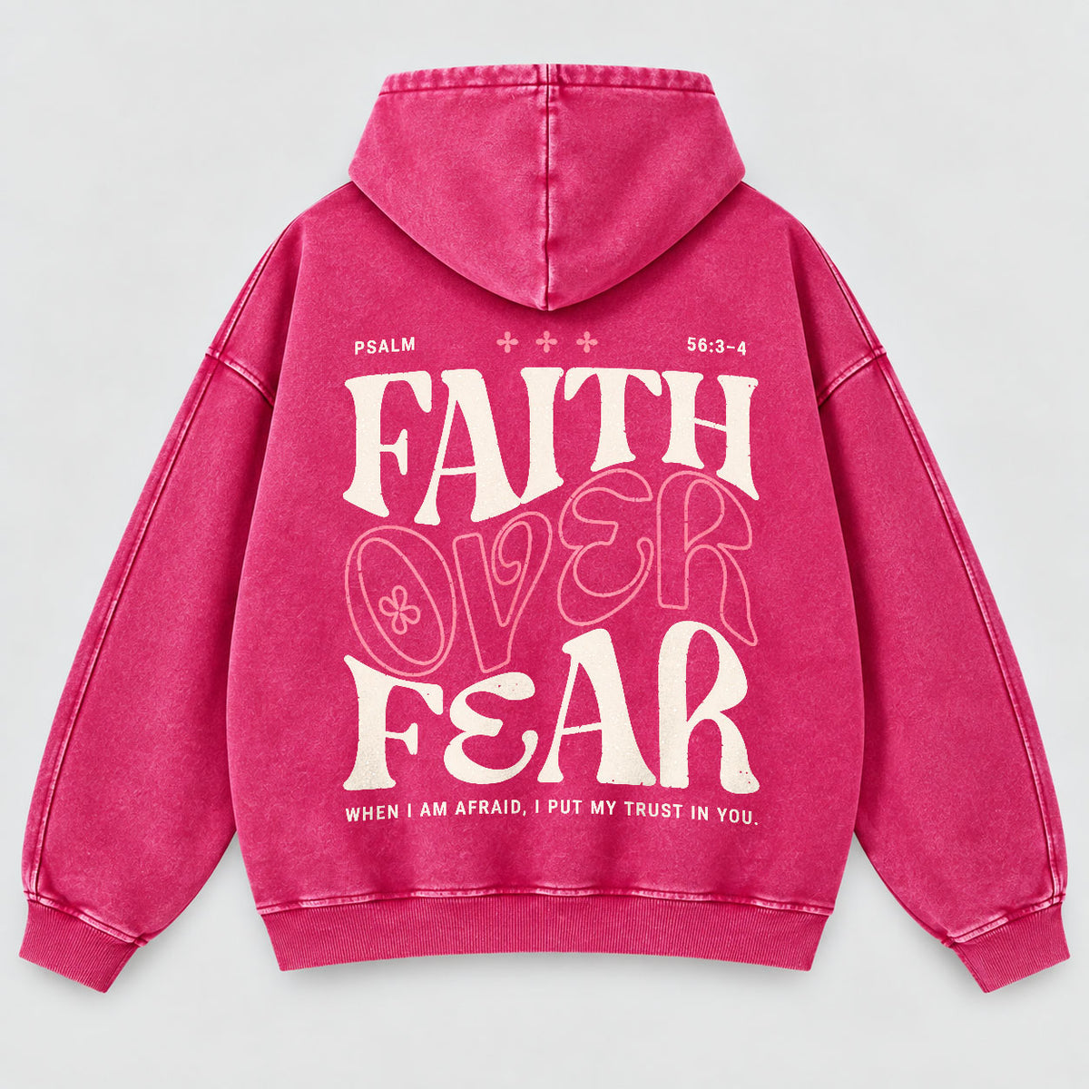 Faith Over Fear Washed Hoodie