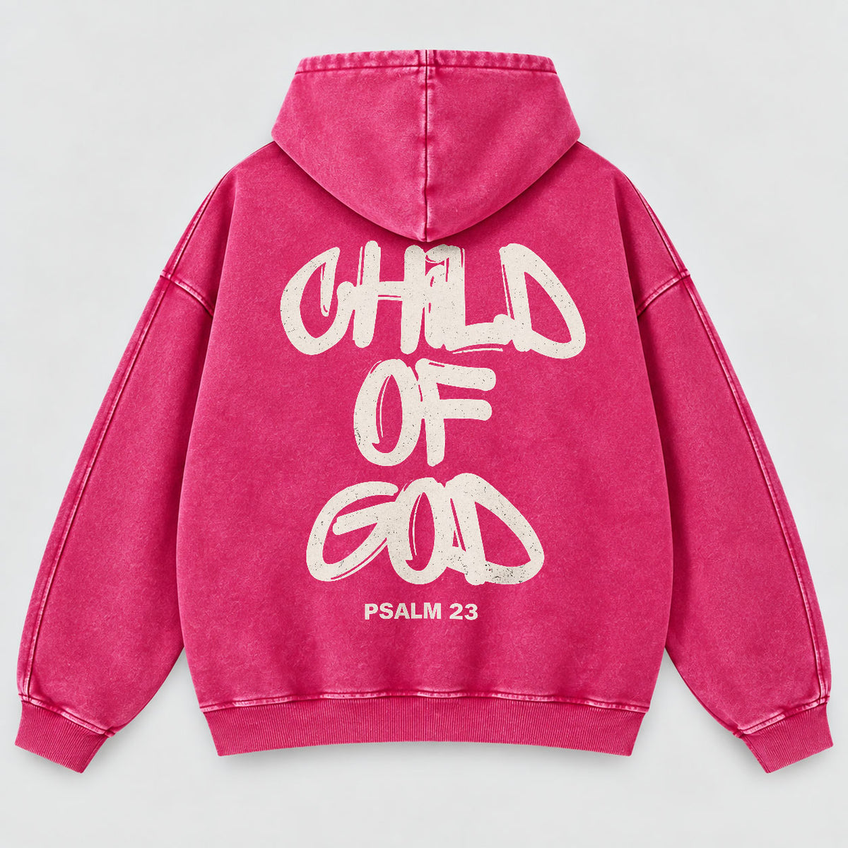 Child of God Washed Hoodie – Graffiti Streetwear Christian Hoodie
