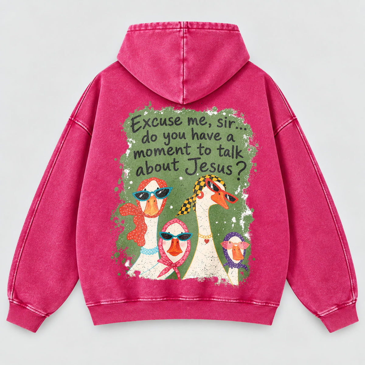 Excuse Me Sir Washed Hoodie