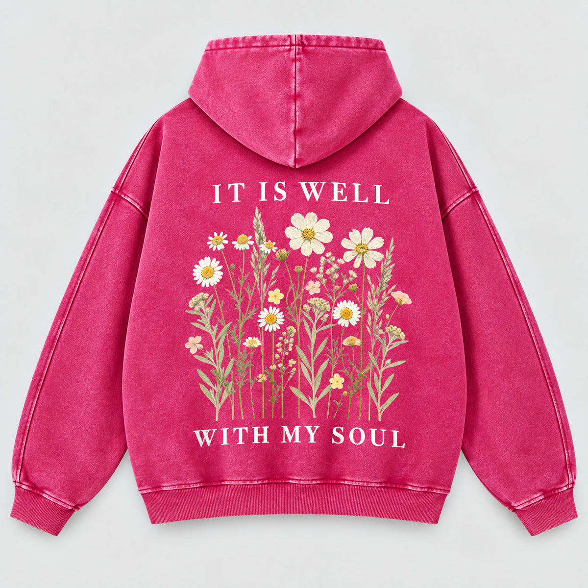 It Is Well With My Soul Washed Hoodie