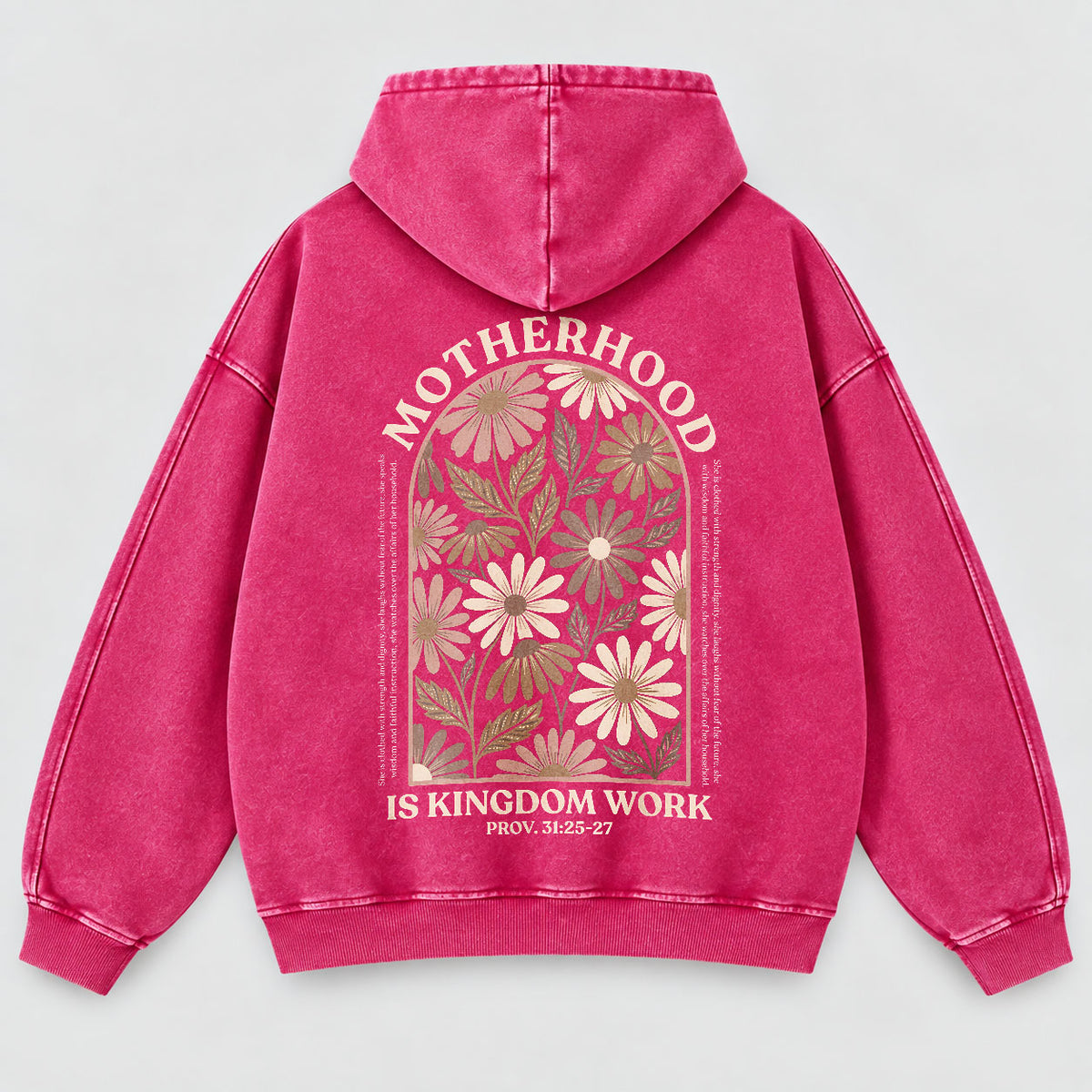 Motherhood Is Kingdom Work Washed Hoodie
