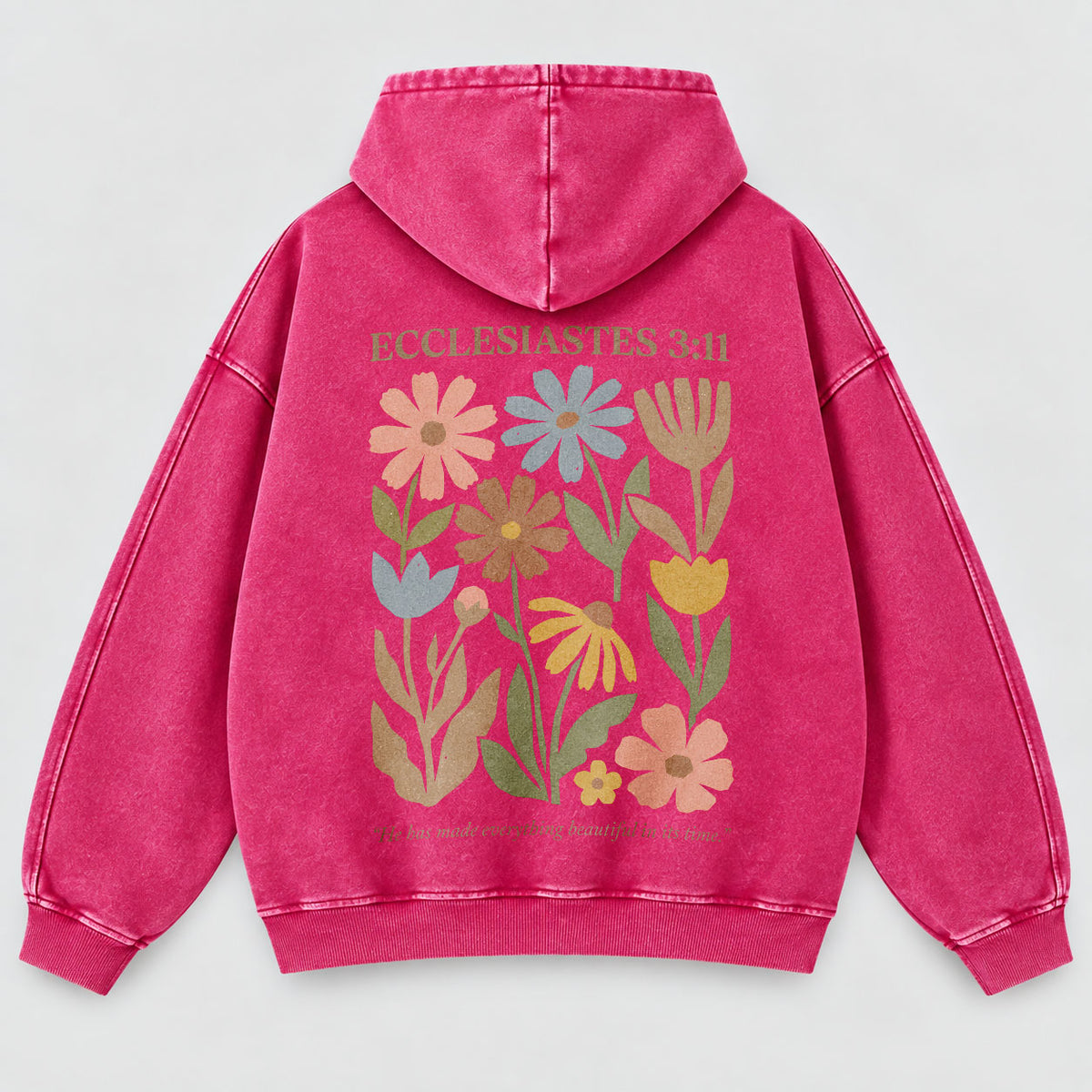 Everything Beautiful in Its Time Washed Hoodie