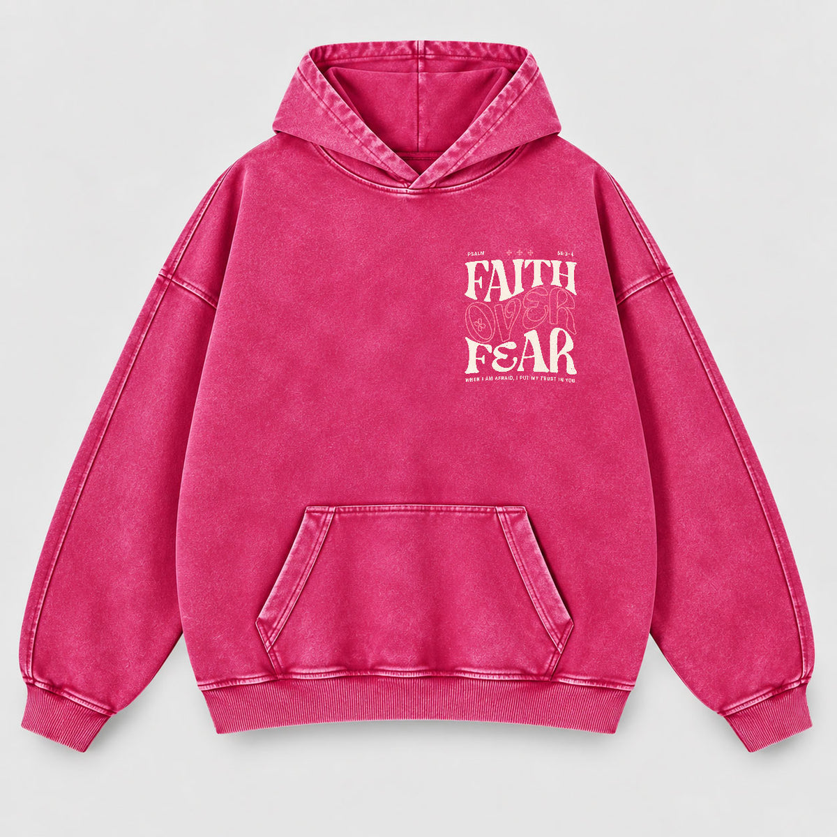 Faith Over Fear Washed Hoodie