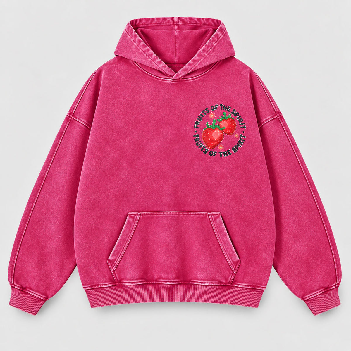 Fruits of the Spirit Washed Hoodie - Fruit Christian Hoodie