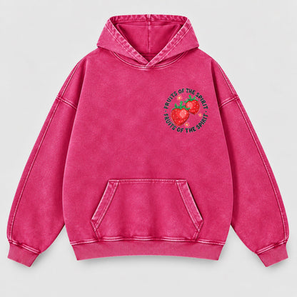 Fruits of the Spirit Washed Hoodie - Fruit Christian Hoodie