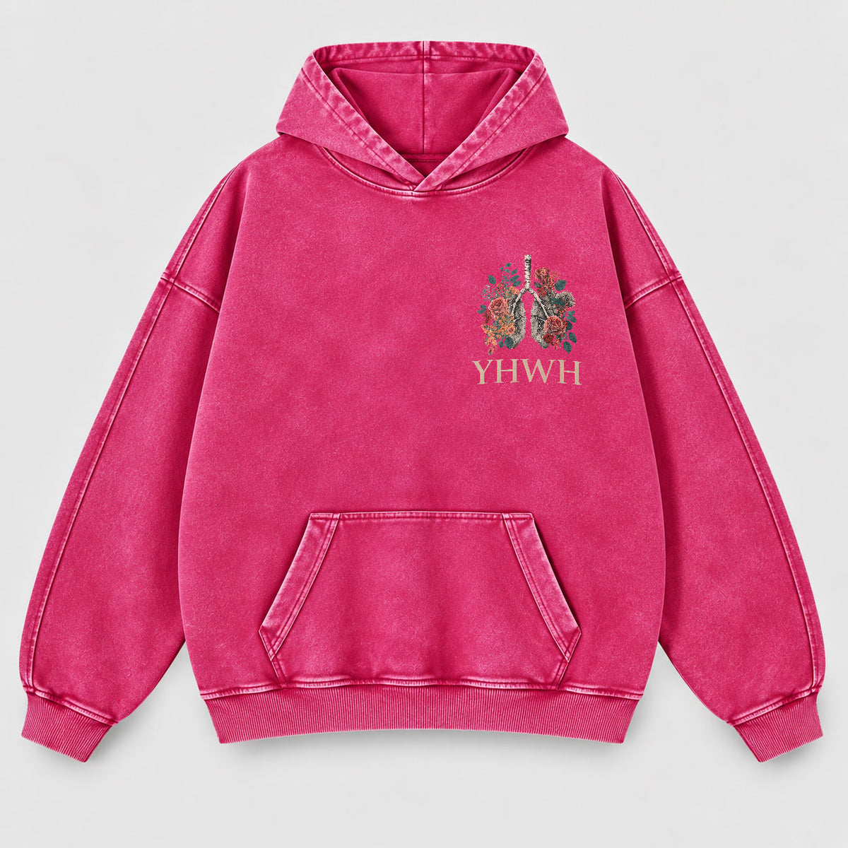 YHWH Our Very Breath Speaks His Name Washed Hoodie