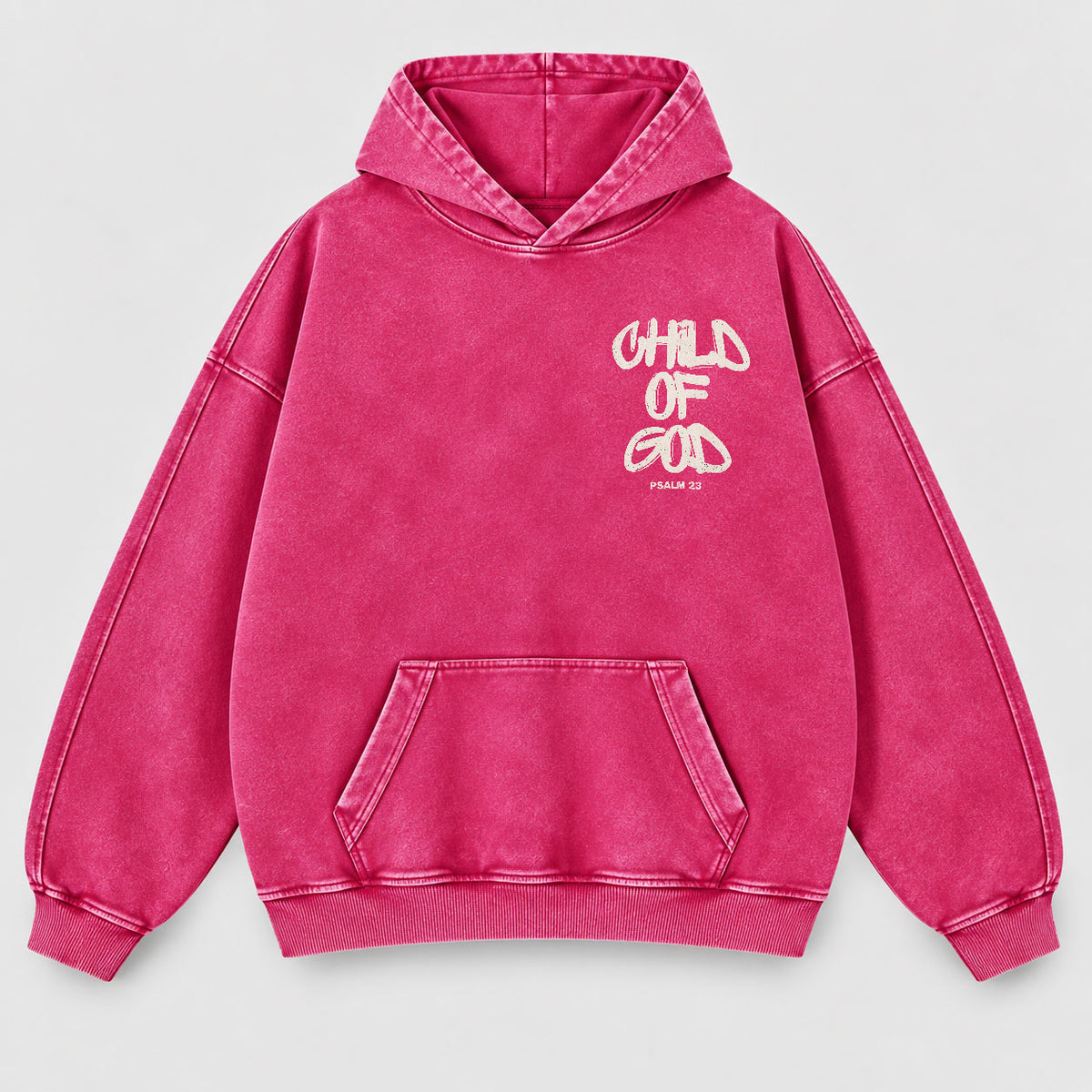 Child of God Washed Hoodie – Graffiti Streetwear Christian Hoodie
