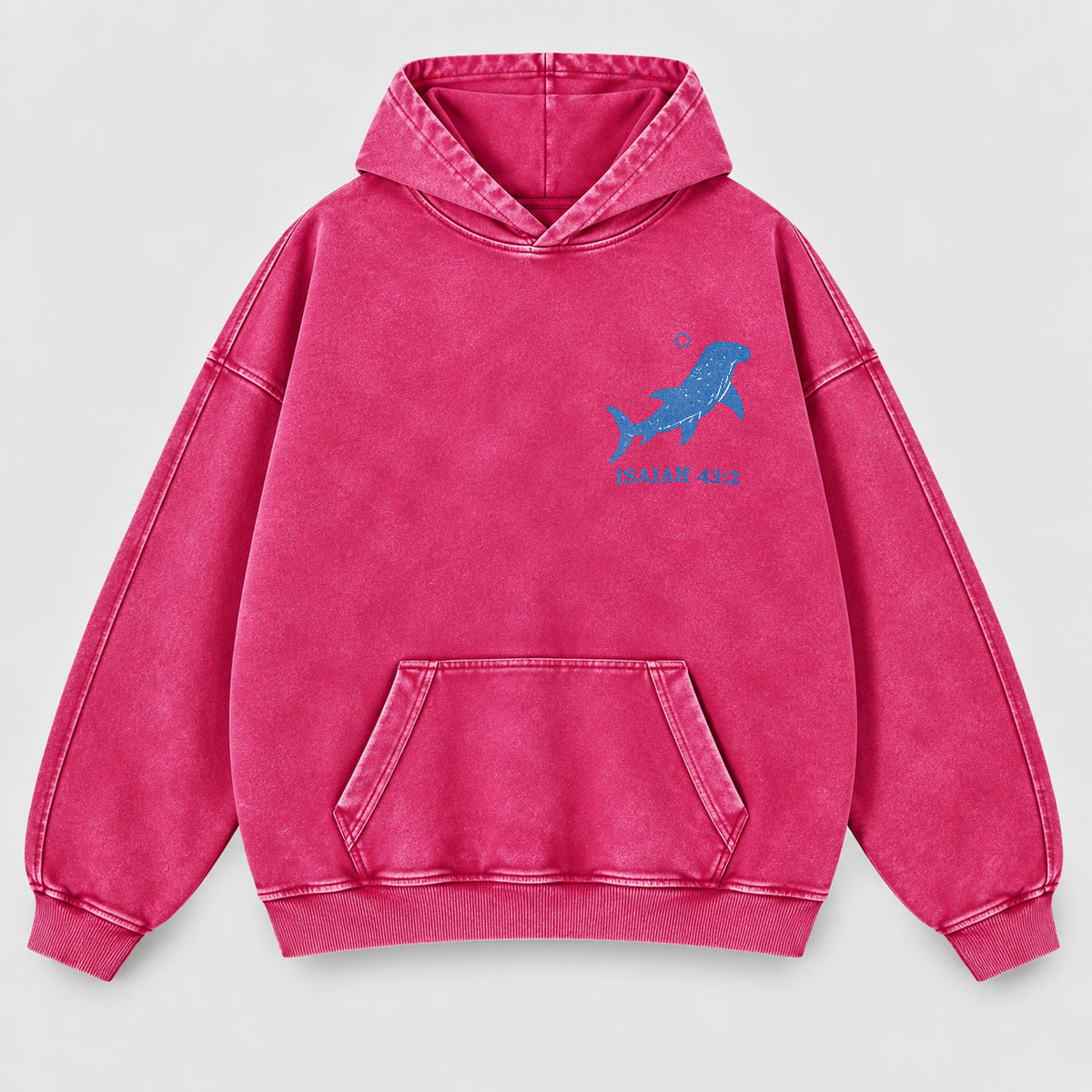 When You Go Through Deep Waters Washed Hoodie