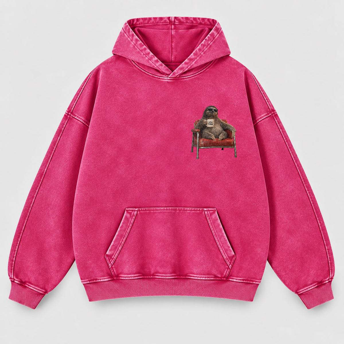Take It Up With Jesus Hoodie – Funny Sloth Christian Washed Hoodie