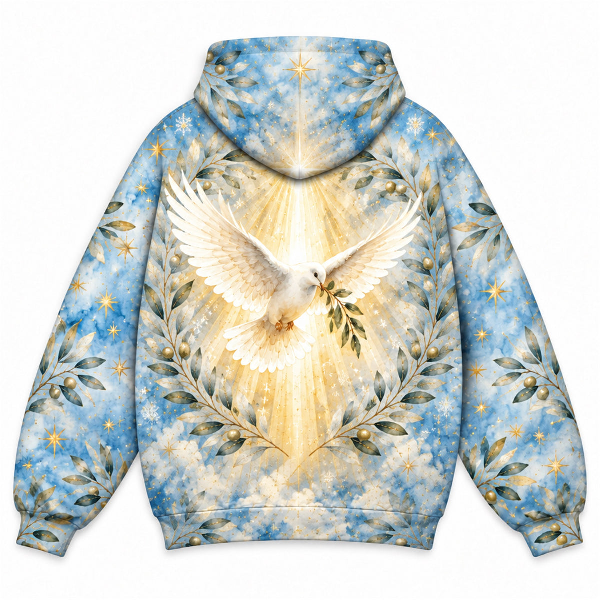 Prince of Peace Dove Christian 3D Hoodie – Baby Jesus Nativity